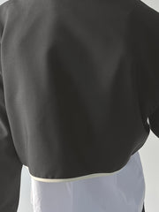 Irregular Blazer Men's Stand Collar Solid Suit Jacket Spring Summer