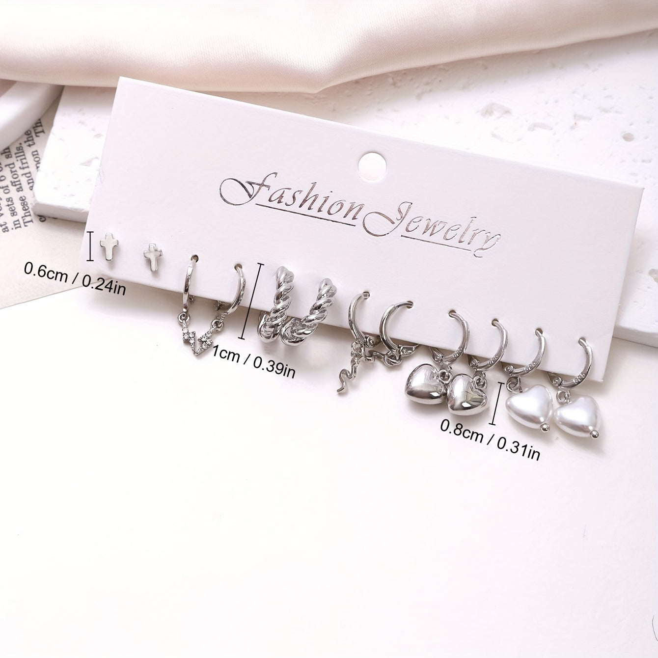 12pcs Earrings Ear Buckle Set - Stacking Earrings Set