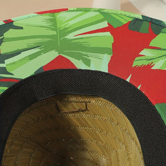 Boho Wide Brim Sun Hat Straw Hat UV Protection Women Summer