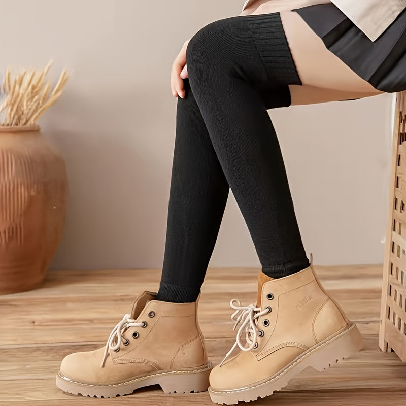 Thick Leg Warmers Yoga Knee High Socks Women's Stockings