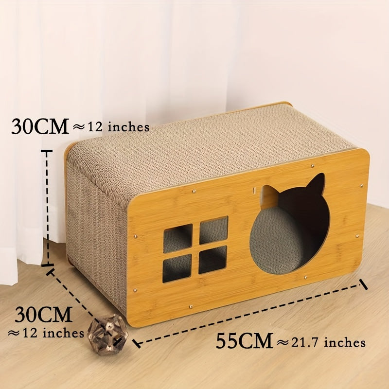 Interactive Cat Toy & Scratcher Bed Keeps Cat Entertained