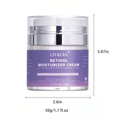 Retinol Face Cream with Hyaluronic Acid - Anti-Aging Wrinkle Reduction