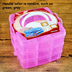 Detachable Jewelry Storage Box Three Layer Transparent Cosmetics Storage Box