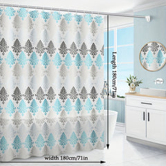 Waterproof European Shower Curtain with Metal Grommets