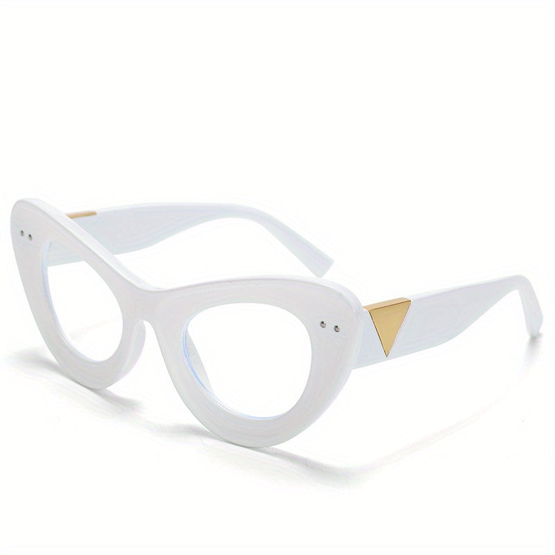 Retro Cat Eye Clear Lens Glasses Anti Light Glasses