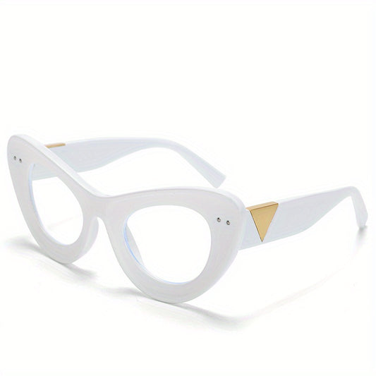 Retro Cat Eye Clear Lens Glasses Anti Light Glasses