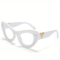 Retro Cat Eye Clear Lens Glasses Anti Light Glasses