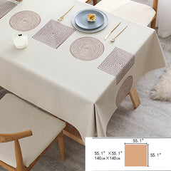 Nordic Style PVC Table Cover Waterproof Scald-proof Tablecloth