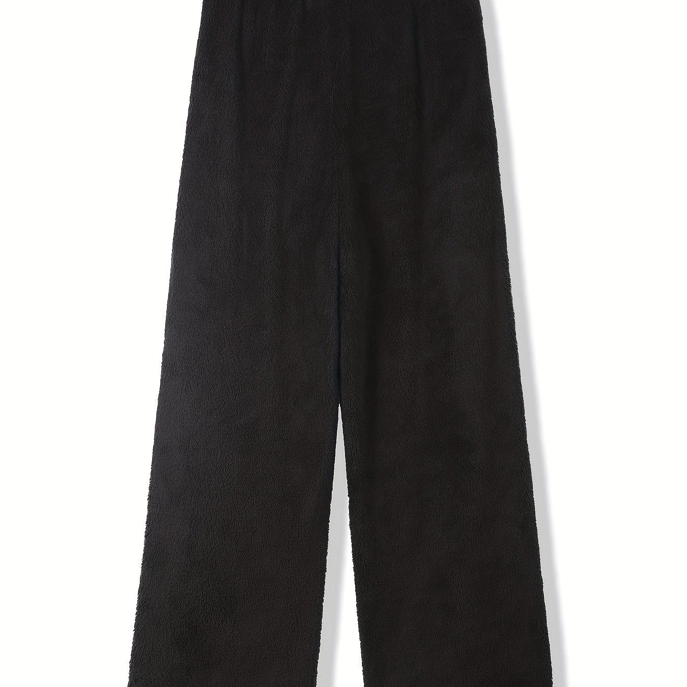  Fuzzy Fleece High Rise Straight Leg Pants