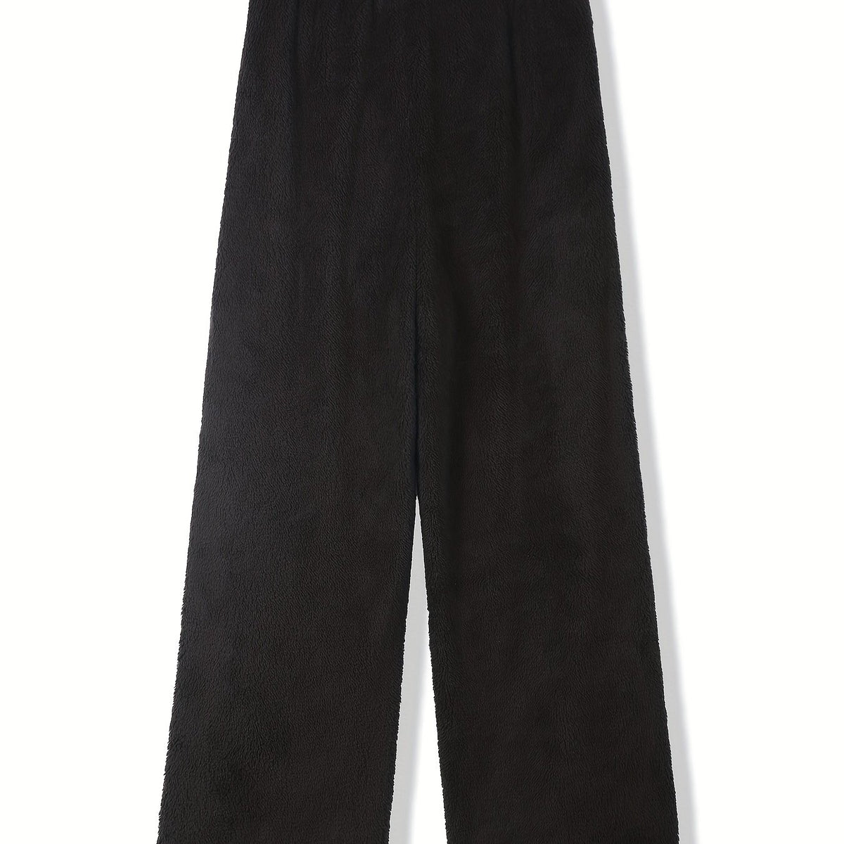  Fuzzy Fleece High Rise Straight Leg Pants