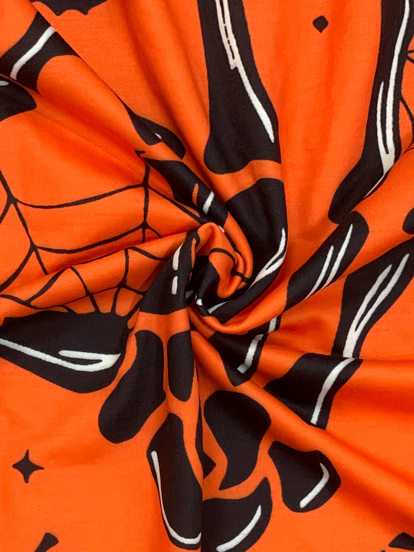  Women's Skull & Spider Print Off Shoulder Long SL Dress