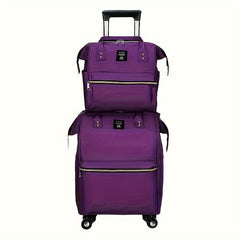 2pcs Waterproof Oxford Cloth Luggage & Tote Set