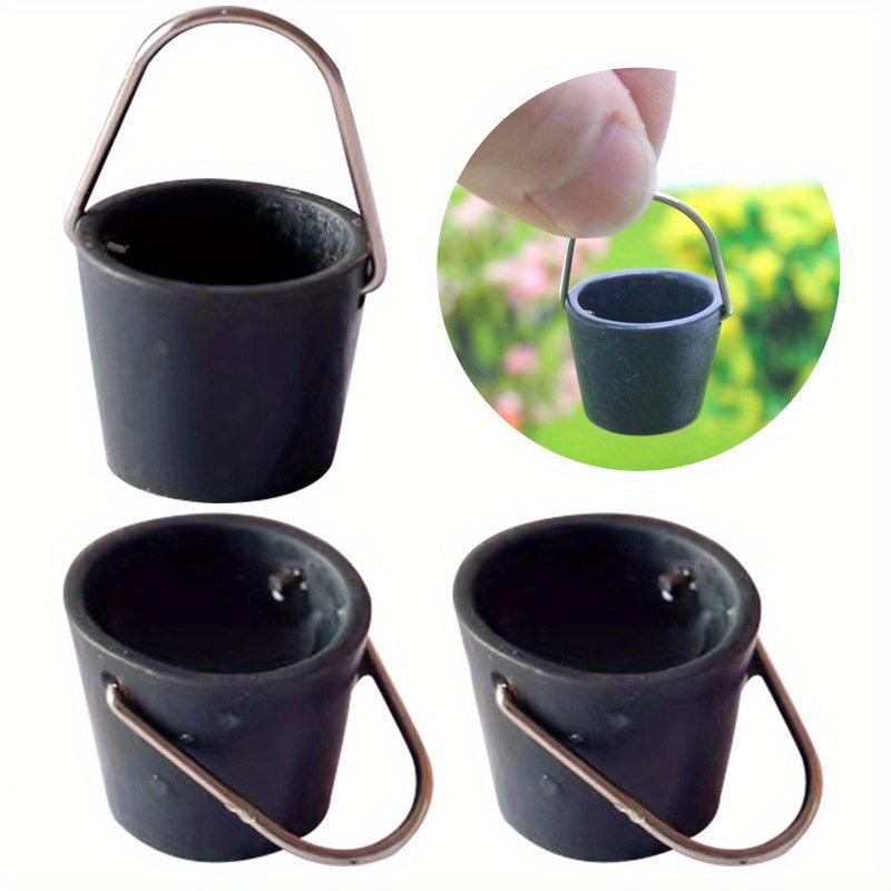 Dollhouse Ornament Cleaning Set Plastic Buckets Doll House Accessories