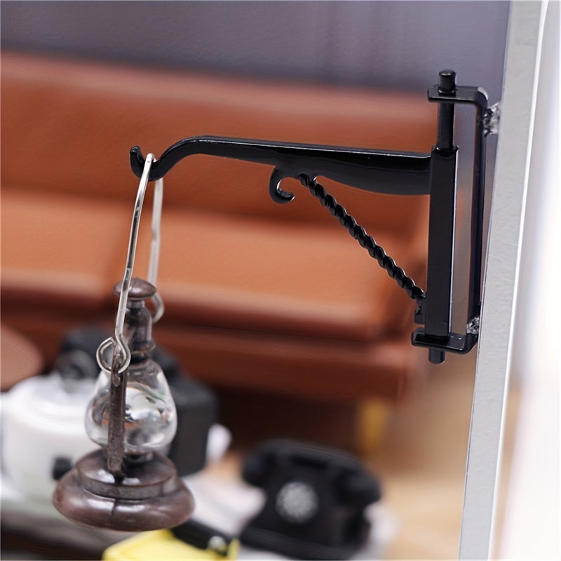 4 Mini Alloy Hooks for Fairy Garden Scene DIY