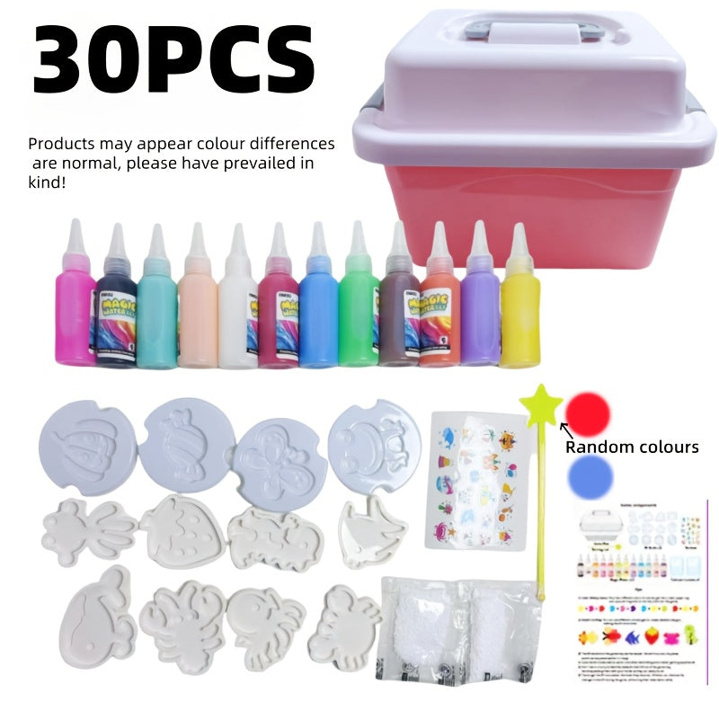 30pcs Water Fairy DIY Toy Set with Magic Gels & Molds