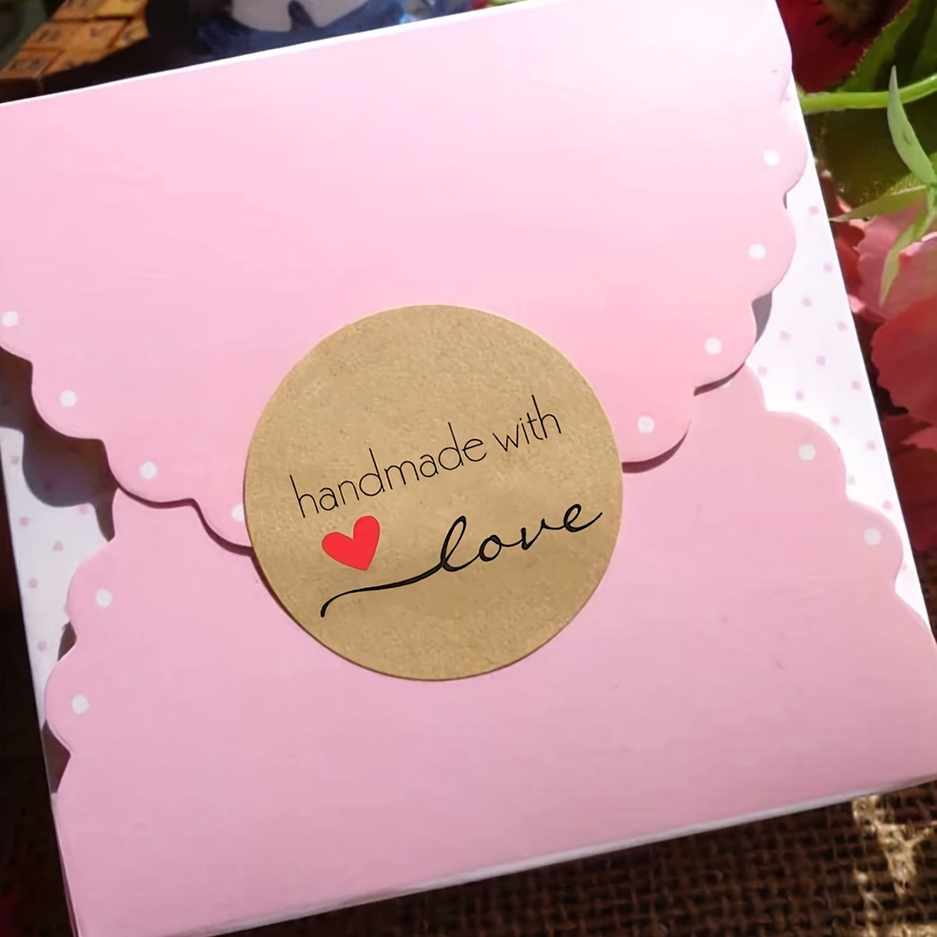 With Love Seal Sticker for Gift Packaging 500pcs