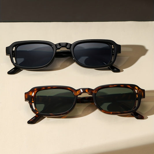 Rectangle Sunglasses Tortoiseshell Anti Glare UV400