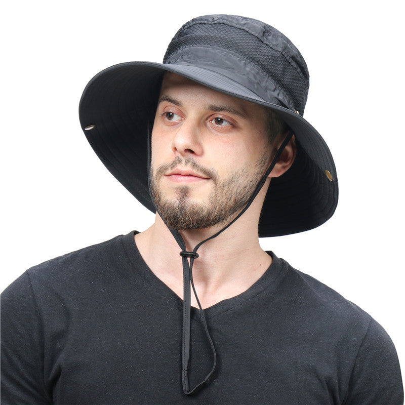 Large Brim Sun Protection Bucket Hats for Outdoor Fishing & Camping