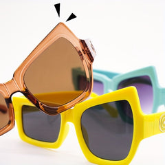 Thick Frame Sunglasses Y2K Punk Eyeglasses Women's Driving Eyewear