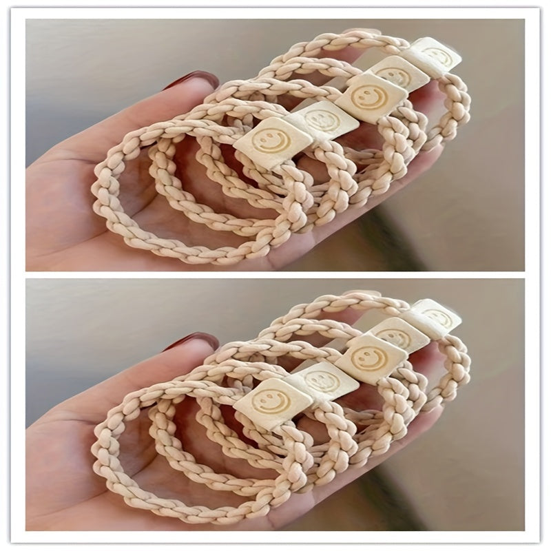 Smiley Face Elastic Head Rope Hair Ties