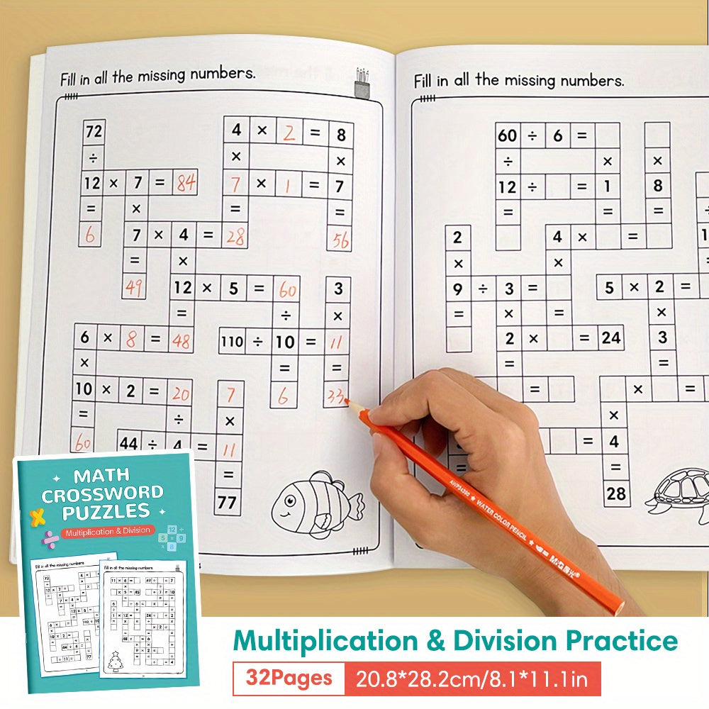 LACHILLY Multiplication & Division Times Table Workbooks & Flashcards Bundle