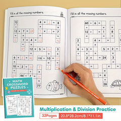 LACHILLY Multiplication & Division Times Table Workbooks & Flashcards Bundle