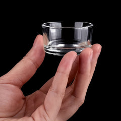 6pcs Glass Reptile Feeder Food Bowls Water Dish Cups for Small Pet Lizard Turtle
