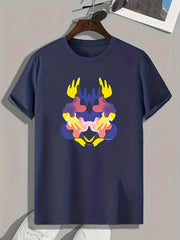 Artistic Pattern Print Men's Graphic T shirt Casual Comfy Tees For Summer