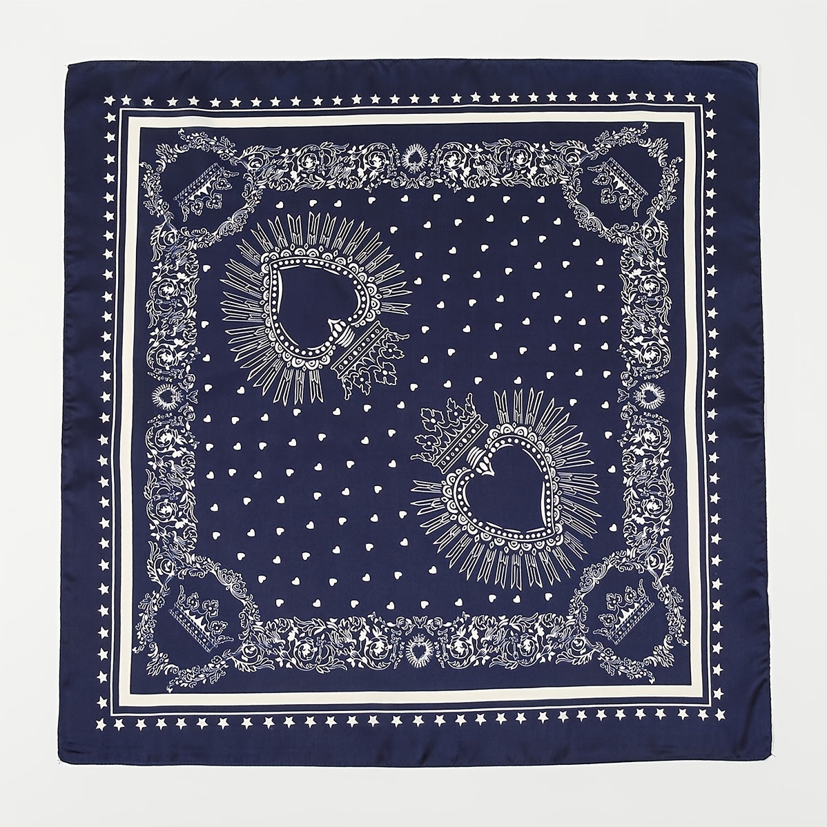 Floral Pattern Printed Vintage Scarves Small Headband Scarf Headscarf