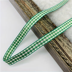 5 Yards 10mm Plaid Ribbon Christmas Series for DIY Gift Wrapping