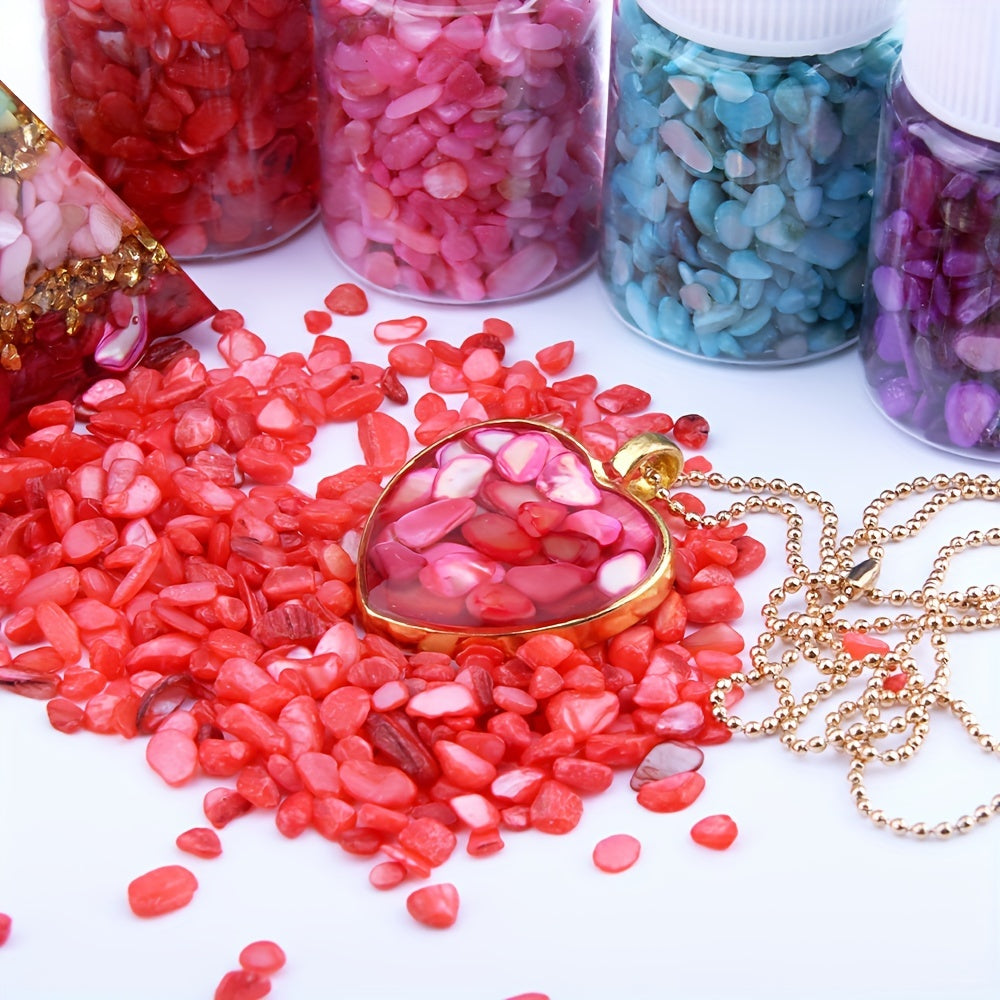Irregular Natural Seashell Slices Nail Art Supplies 3D Nail Flakes Stone Chips