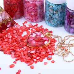 Irregular Natural Seashell Slices Nail Art Supplies 3D Nail Flakes Stone Chips