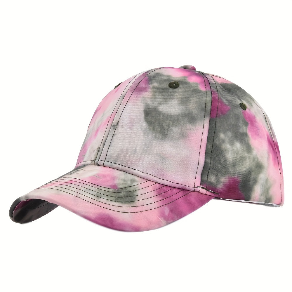 Tie Dye Baseball Cap Couple Sunscreen Dad Hats