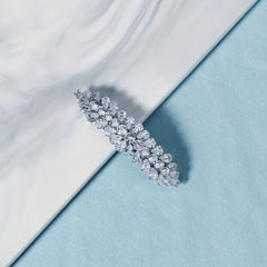 Rhinestone Hair Clip French Barrette Head Jewelry