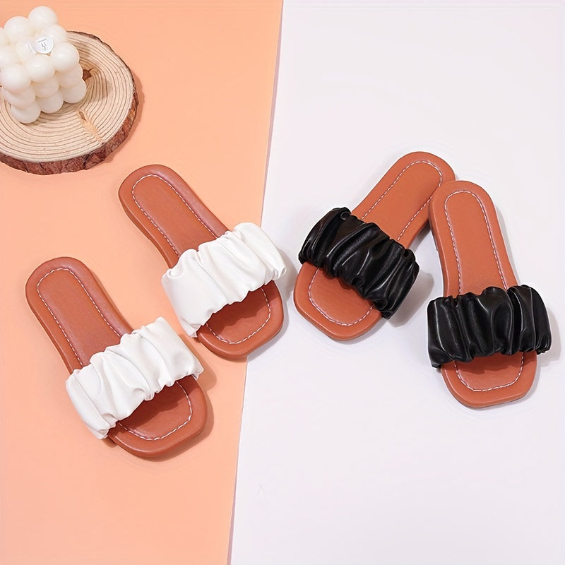 Girls Non Slip Lightweight Open Toe Slippers for Indoor Pool