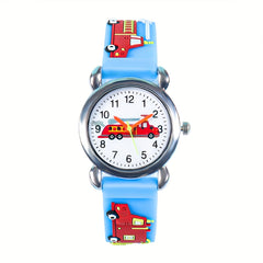Boys' Cartoon Electronic Quartz Watch Mixed Sports Style For Students