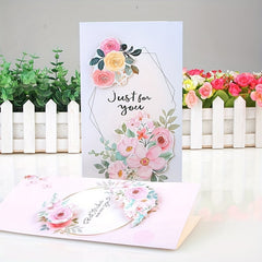 3D Flower Greeting Card for Mother Teacher Qixi