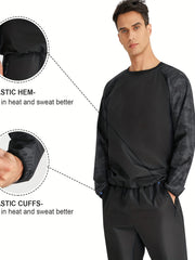 Men's Sauna Suit Sweat Shirt for Weight Loss Training Workout