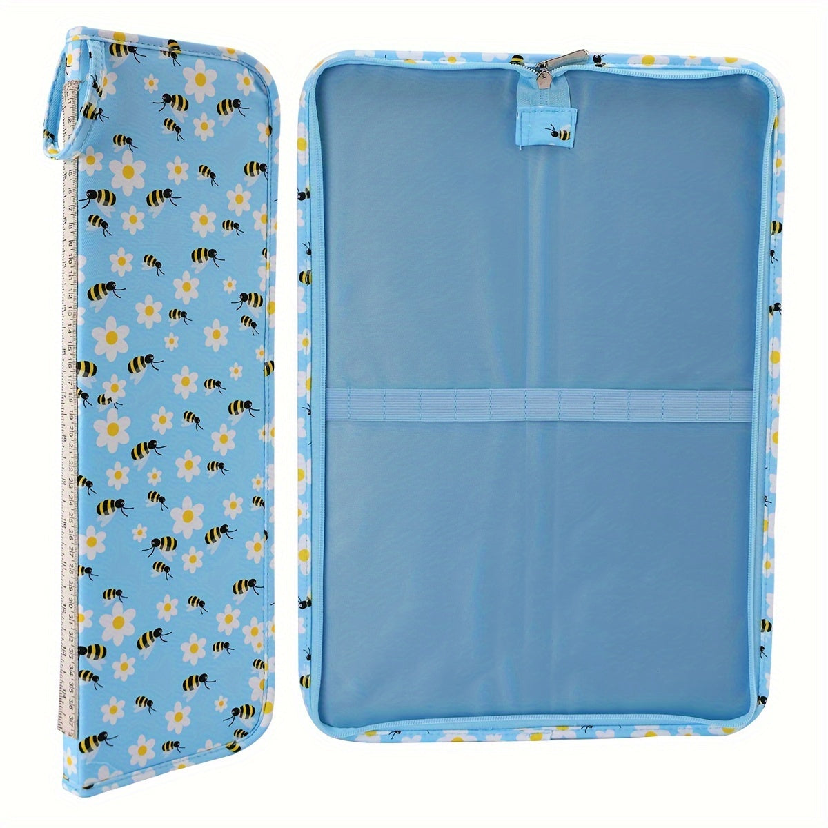 Knitting Needles Case Organizer Zipper Bag Travel Crochet Hooks Storage