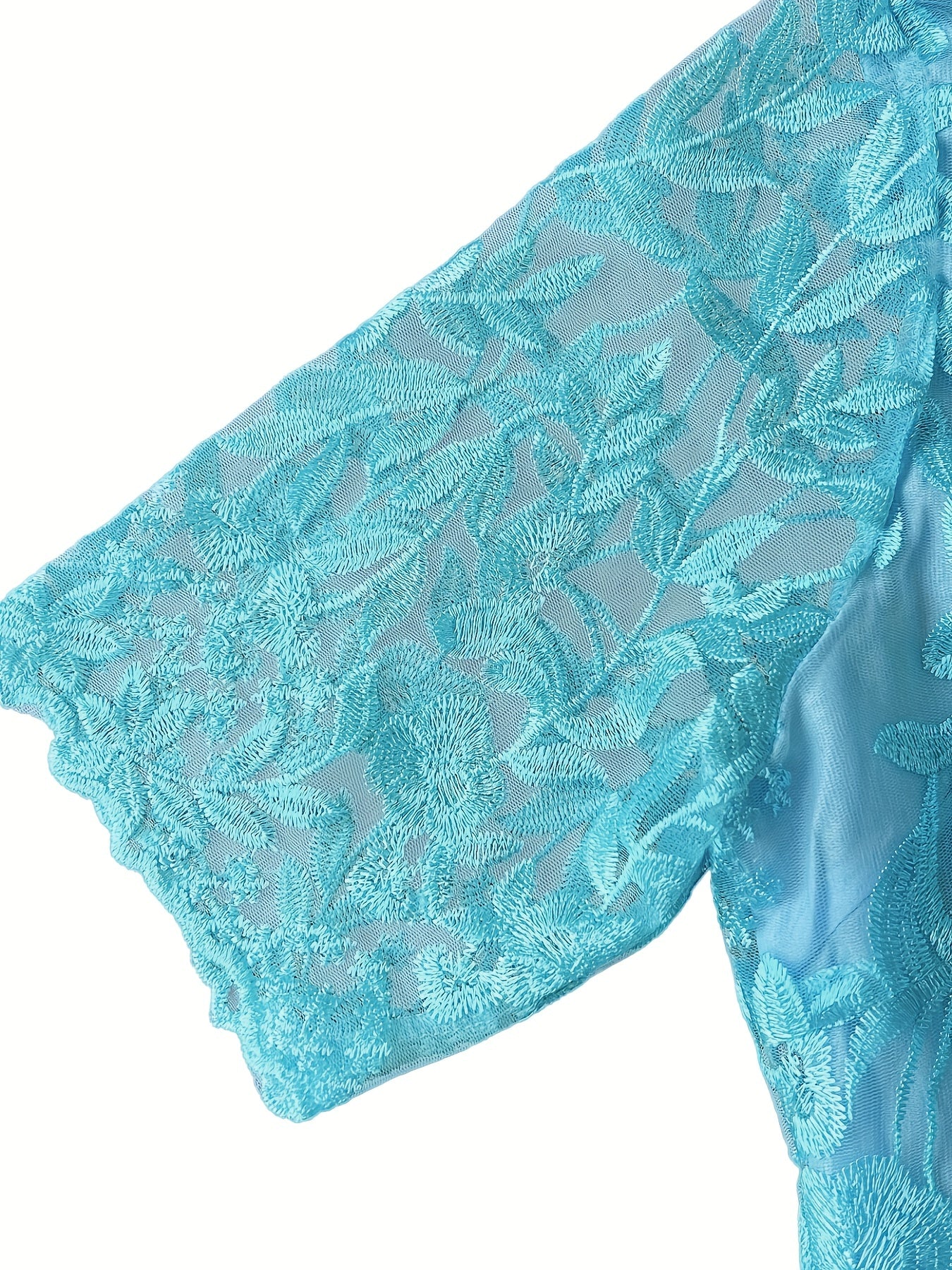  Floral Jacquard Layered Event Dress