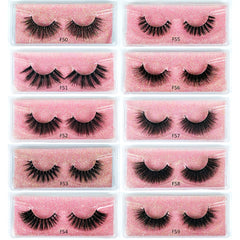 Natural Fluffy 3D Mink Lashes Soft and Thick False Eyelashes for Women