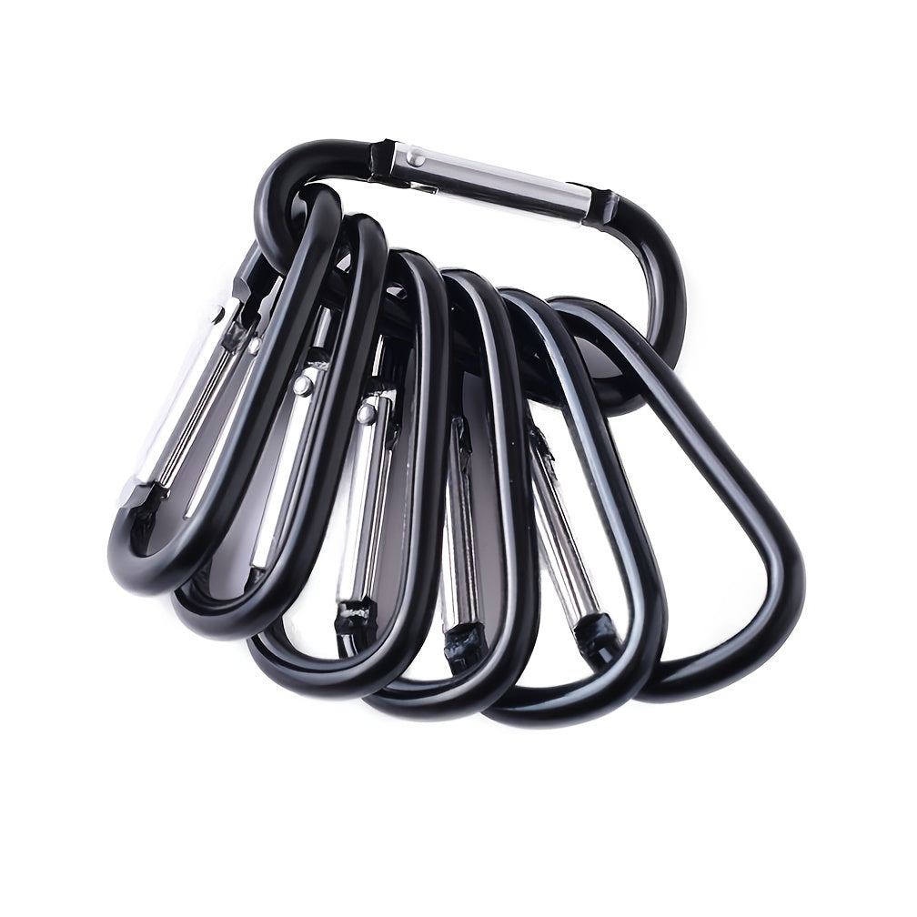D-Shaped Aluminum Hiking Hooks - Lightweight and Durable Gear