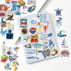 50 Mediterranean Art Stickers Phone Guitar Laptop Decoration