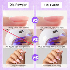 21 Pcs Sunset Colors Dip Powder Nail Kit with Tools