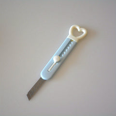 Heart Shape Retractable Box Cutters Office & Home Use