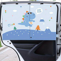 Baby Car Window Sun Shade Double Layer Magnetic, Full Blackout, UV Protection