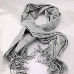 Plaid Warm Shawl Cashmere Scarf for Women