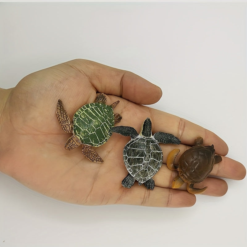 Sea Turtle Model Solid Marine Animal for Aquariums and Desk Ornaments