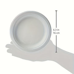 50 Pcs Biodegradable Sugarcane Pulp Disposable Plates