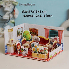 3D Puzzle Model Paper DIY Toy for Girls